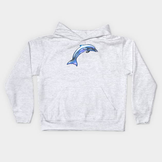 Dolphin Kids Hoodie by SeymourArt